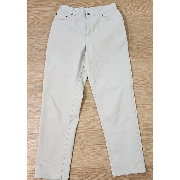 Vtg Levis 550 Relaxed Fit Tapered Leg Denim Jeans Sz 10 Misses Beige Pants 29x28 - Picture 2 of 15